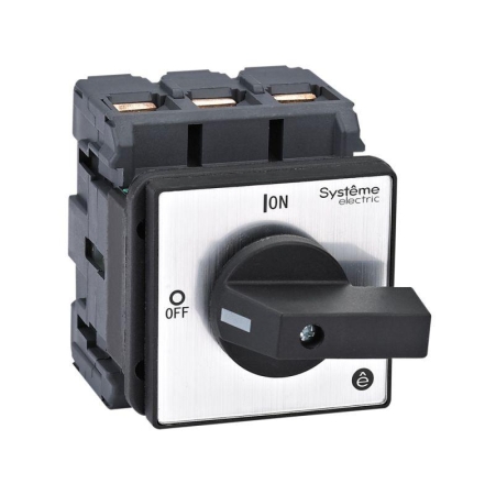 Выключатель-разъединитель 3п 80А IP20 с черн. рукоят. на дверцу 4 винтами SE MSD80320B