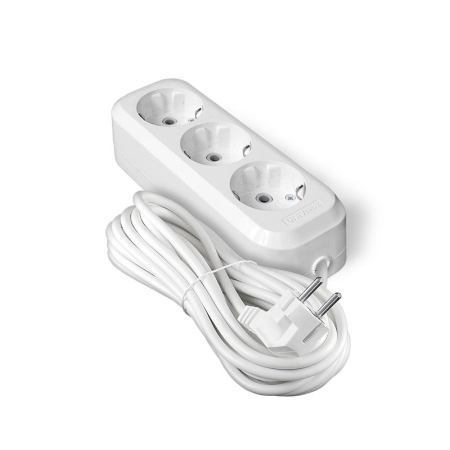Удлинитель 3х7м с заземл. IP20 Е-303А ПВС 3х1.5 Universal 1724