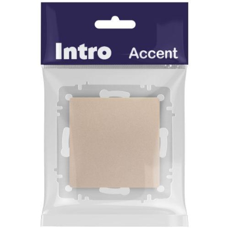 Переключатель 1-кл. СП Accent 6-103-04 10А IP20 250В AL/CU шампань Intro Б0063461