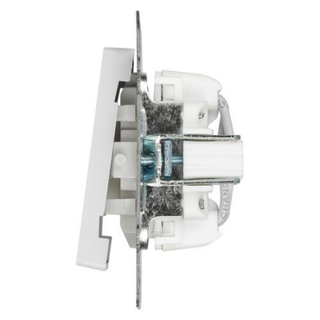 Переключатель перекрестный 1-кл. СП Accent 6-108-01 10А IP20 250В AL/CU бел. Intro Б0063578