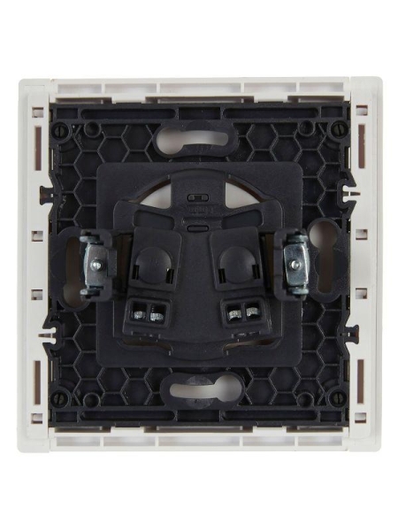 Розетка СП FORTE&PIANO FP218 10А без заземл. без защ. шторок винт. крепл. бел. IEK FP-R10-10-K01