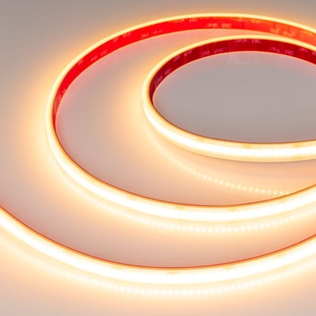 Лента светодиодная RTW-PS-A240-12mm 24V Warm 2400К 19Вт/м IP67 CRI>90 герметичная (уп.5м) Arlight 052650