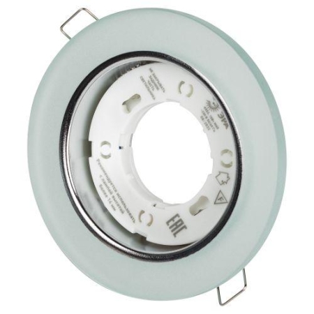 Светильник точечный DK LD51 FR GX53 встраив. со светодиод. подсветкой бел. матов. ЭРА Б0057465