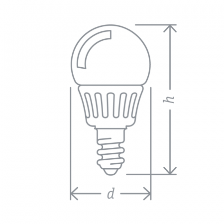 Лампа светодиодная 94 476 NLL-P-G45-5-230-2.7K-E14 5Вт шар 2700К тепл. бел. E14 330лм 176-264В Navigator 94476