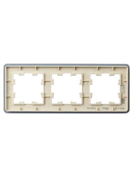 Рамка 3-м BRITE РУ-3-2-Бр стекло песчан. RE IEK BR-M32-G-41-K98