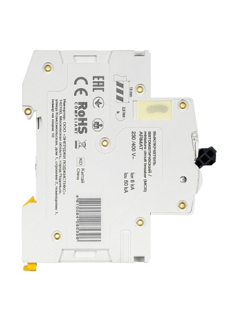 Выключатель автоматический модульный 1п C 50А M06N ARMAT IEK AR-M06N-1-C050