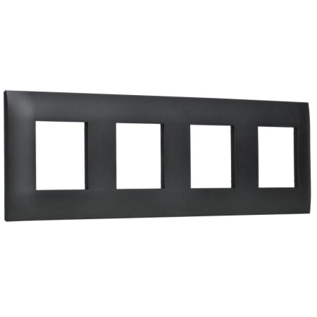 Рамка 4-м SKANDY SK-F04Bl черн. IEK SK-M42-K02