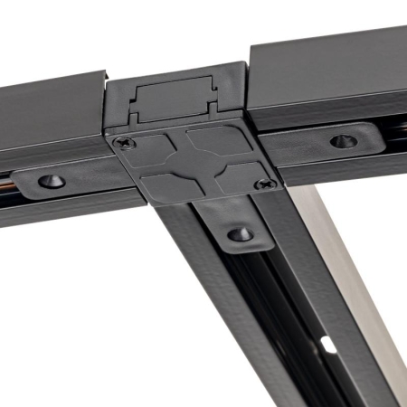 Коннектор трековый для соединения шинопровода Т-образн. жесткий ARTLINE пластик/медь черн. Ritter 59748 7