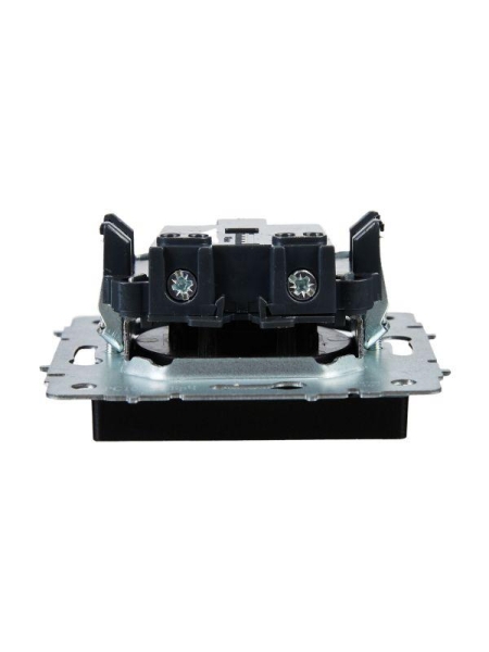 Розетка BRITE РС10-1-0-БрЧ 10А без заземл. без защ. шторок механизм черн. IEK BR-R10-10-K02