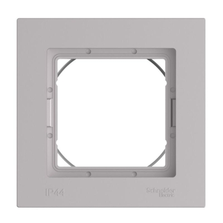 Рамка 1-м AtlasDesign Aqua IP44 алюм. SE ATN440301