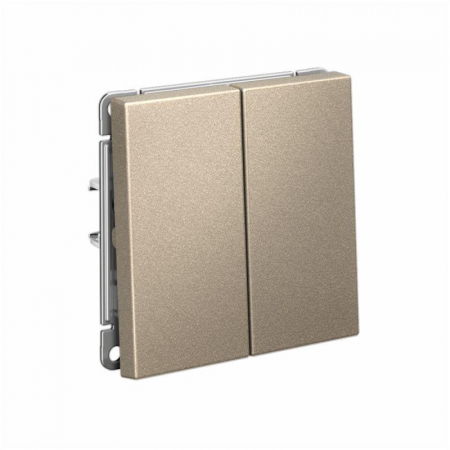 Выключатель 2-кл. ArtGallery (сх. 5) 10AX механизм шампань SE GAL000551