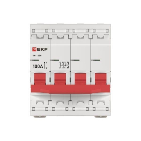 Выключатель нагрузки 4п 100А ВН-125N PROxima EKF S1254100