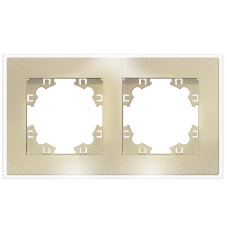 Рамка 2-м Афина стеклянная зол. UNIVersal 2291