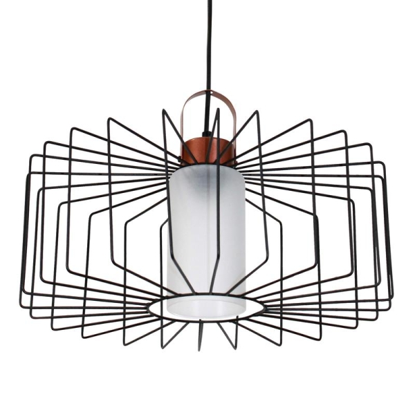 Светильник "Манго" 211 (плафон 9001) НСБ 01-60-171 Е27 [ИМ] подвесной черн.муар медь Элетех 1005405087