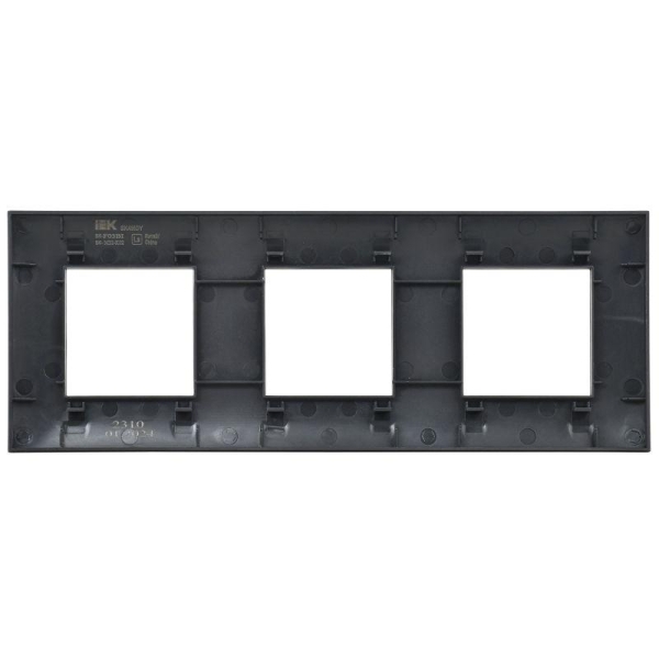 Рамка 3-м SKANDY SK-F03Bl черн. IEK SK-M32-K02