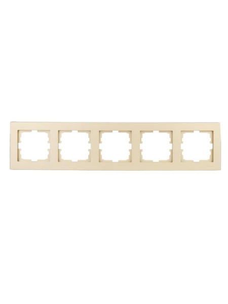 Рамка 5-м VESNA горизонт. без вставки зол. LEZARD 742-3600-150