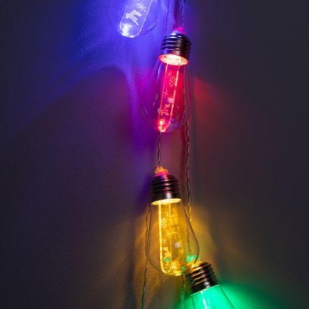 Гирлянда светодиодная "Нить С Новым Годом" 3м 10LED мультиколор IP20 ENIN-16MЭра Б0060415