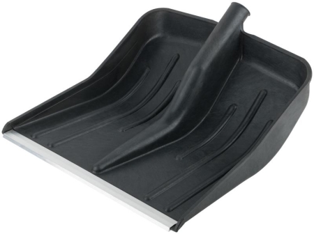 Лопата для уборки снега большая 420х420мм без черенка пластик. 68100