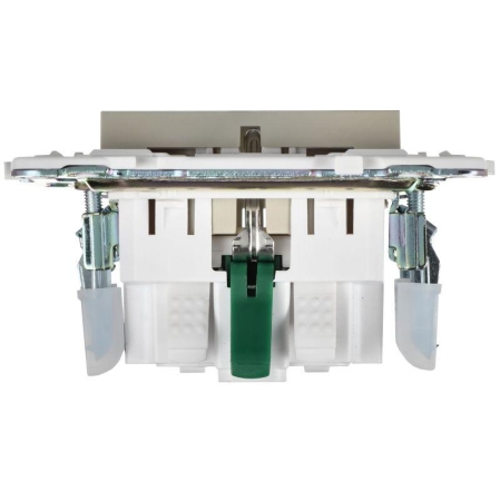 Розетка SKANDY 16А с заземл. защ. шторки безвинт. крепл. SK-R06B беж. IEK SK-R14-16-1-K10