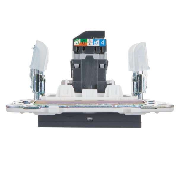 Розетка компьютерная RJ45 кат.5E SKANDY SK-K01T титан IEK SK-K10-1-K48