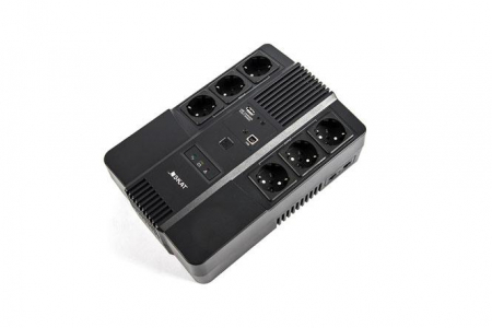 Источник бесперебойного питания SKAT-UPS 800 AI ИБП 220В 480Вт 1 АКБ 9А.ч внутр. меандр. стаб-ция напр-я. 6 выходов Бастион 452