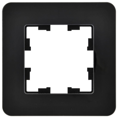 Рамка 1-м BRITE РУ-1-2-Бр стекло черн. RE IEK BR-M12-G-41-K02
