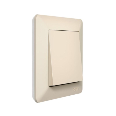 Рамка 1-м AtlasDesign Air беж./дым. бел. SE ATN220201