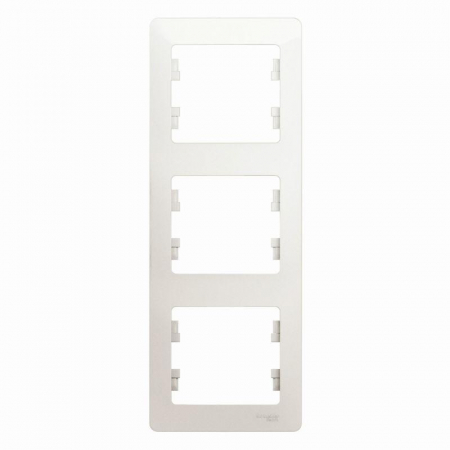 Рамка 3-м Glossa вертикал. перламутр SE GSL000607