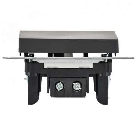 Выключатель 1-кл. СП BRITE ВС10-1-1-БрГ 10А с индик. механизм графит IEK BR-V10-1-10-K53