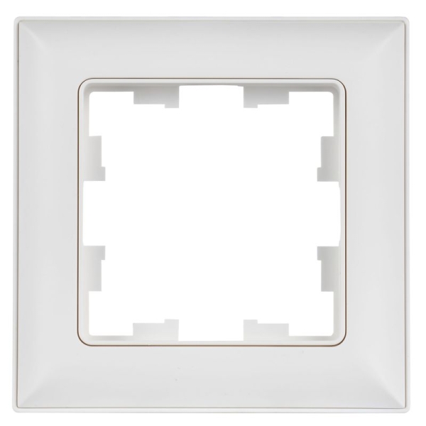 Рамка 1-м BRITE РУ-1-БрАБ арктич. бел./бел. IEK BR-M12-12-K91