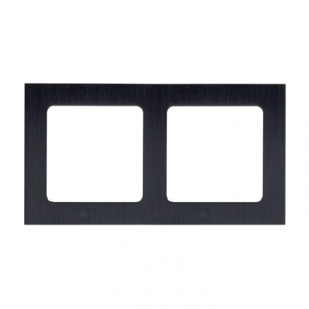 Рамка 2-м Стокгольм металл. черн. PROxima EKF EZM-G-303-10