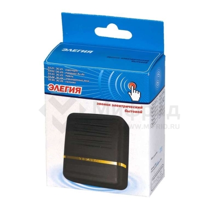 Звонок проводной Элегия соловей 220В 80-90дБА черн./серебр. МОНОМАХ ЭС-05