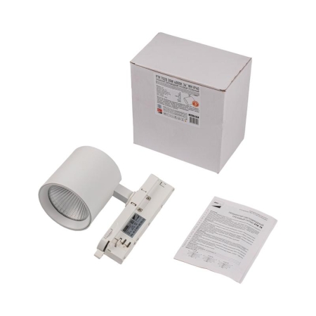 Светильник светодиодный трековый трехфазный 3P PTR 7020 20Вт 4000К 36град. WH IP40 Pro+ JazzWay 5062498