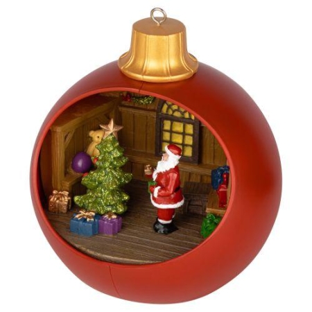 Фигура светодиодная новогодняя EFIS-S03 композиция Шар красный мультиколор 3хАА 15х15х17см Эра Б0060562