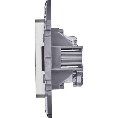 Розетка телевизионная TV Inspiria 2дБ 0-2400мГц с топологией "звезда" механизм алюм. IEK 673852