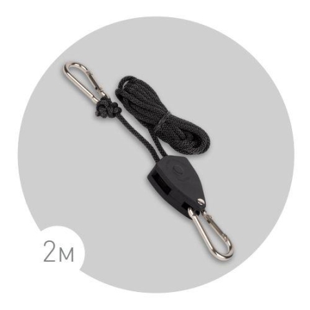 Кронштейн FITO-rope телескопический подвес 2м с карабином для фитоламп и фитосветильников Эра Б0061037