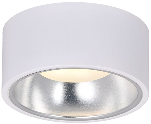 Светильник 4017 накладной потолочный под лампу GX53 бел./хром IEK LT-UPB0-4017-GX53-1-K54