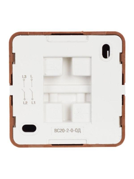 Выключатель 2-кл. ОП Октава 10А IP20 ВС20-2-0-ОД дуб GENERICA EVO20-K04-10-DC