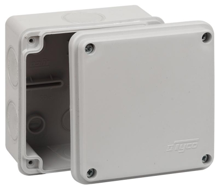 Коробка распределительная ОП 100х100х50мм двухкомпонентн. 7 вводов IP66 сер. Ruvinil 67250