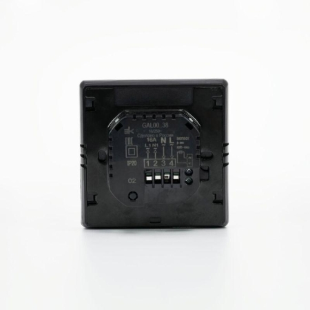 Термостат программируемый ArtGallery 16А с Wi-Fi для электрич. теплого пола моноблочный черн. SE GAL001038