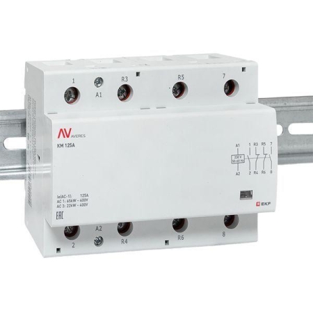 Контактор модульный КМ 125А 2NO+2NC 230В AC (6 мод.) AVERES EKF km-av-6-125-22-230V