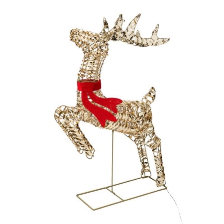 Фигура светодиодная "Бегущий олень" 88см тепл. бел. IP44 питание от трансформатора Neon-Night 501-375