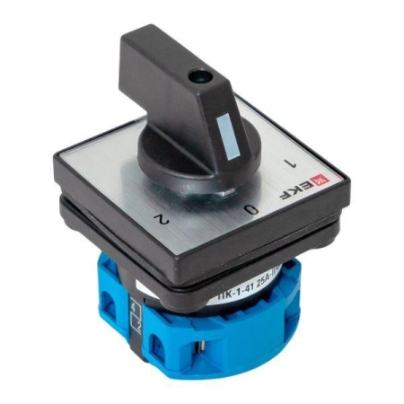 Переключатель кулачковый ПК-1-41 1п 25А "1-0-2" IP65 EKF pk-1-41-25-65