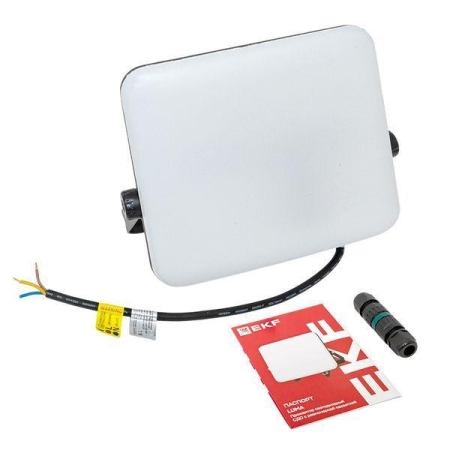 Прожектор светодиодный СДО-4005 100Вт 4000К IP65 с равномерной засветкой LUMA EKF FLL-4005-100-4000
