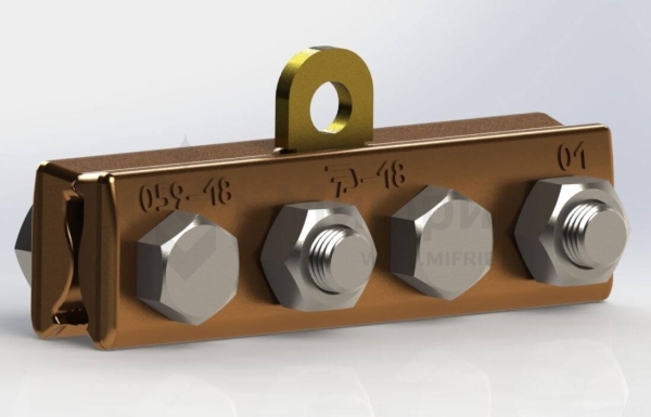 Зажим стыковой контактного провода  КС-059