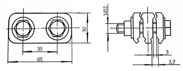 Зажим соединительный (ЗС) КС-047-3