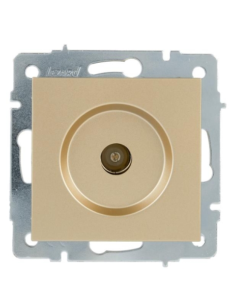 Розетка ТВ проходная VESNA зол. LEZARD 742-3688-129