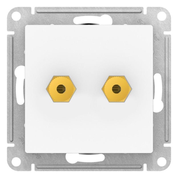 Аудиорозетка двойная AtlasDesign лотос SE ATN001387