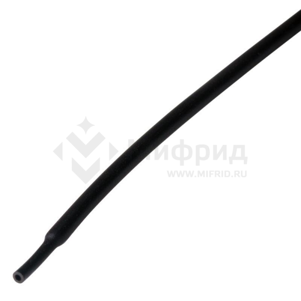 Трубка термоусадочная ТУТ нг 2.0/1.0 черн. 1м Rexant 20-2006