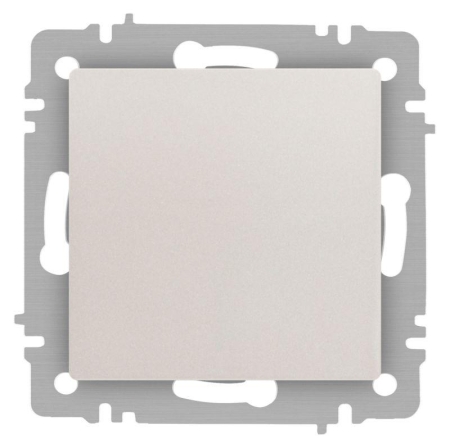 Кнопка Accent 6-109-06 10А-250В IP20 СУ перламутр. Intro Б0063615